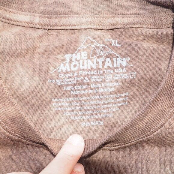 The Mountain by Liquid Blue 'Chocolate Lab' Face Cotton T-Shirt Brown Unisex XL - Picture 3 of 7